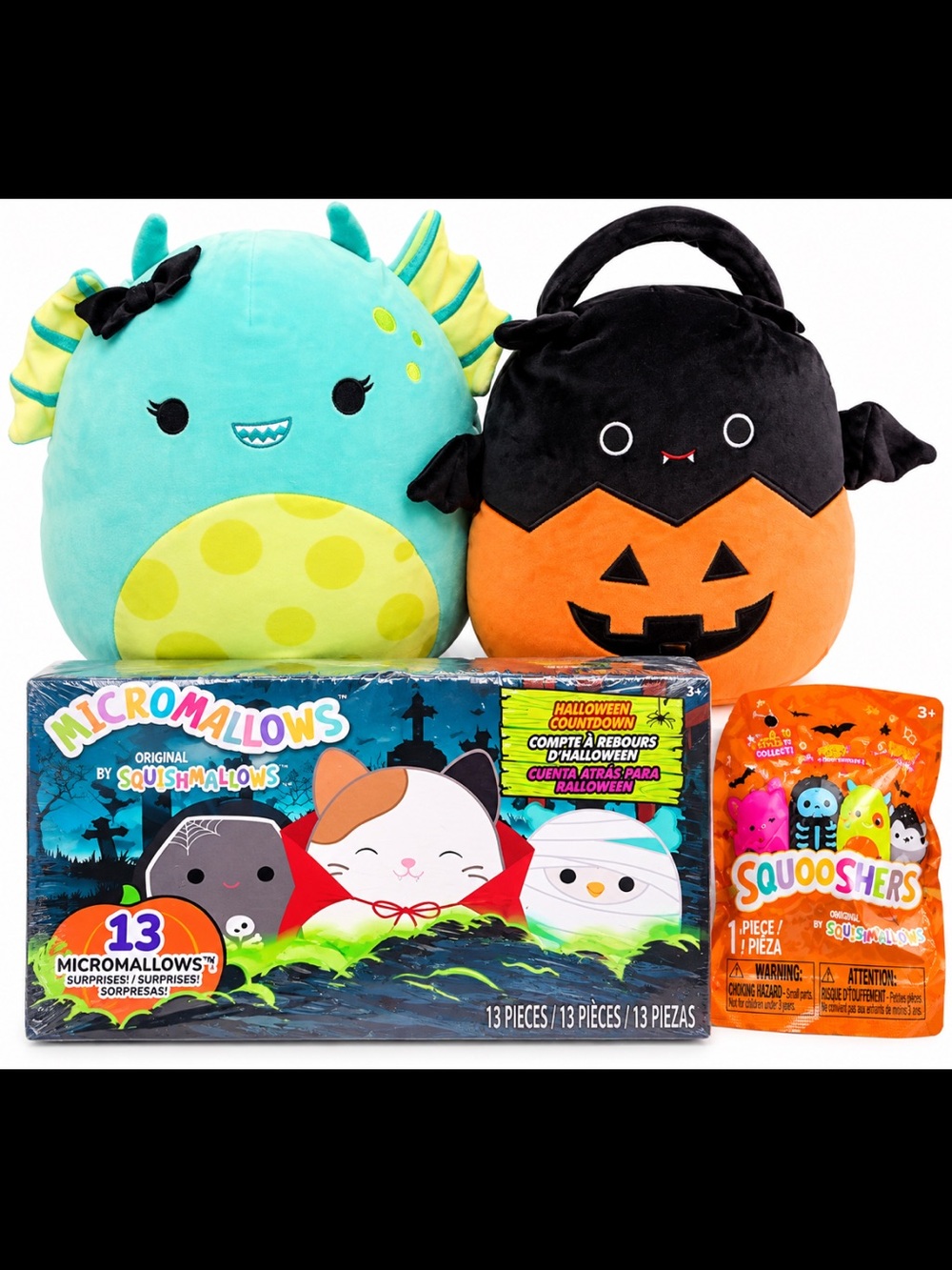 🎃👻 Squishmallows Halloween Collector’s Bundle! 💚🖤